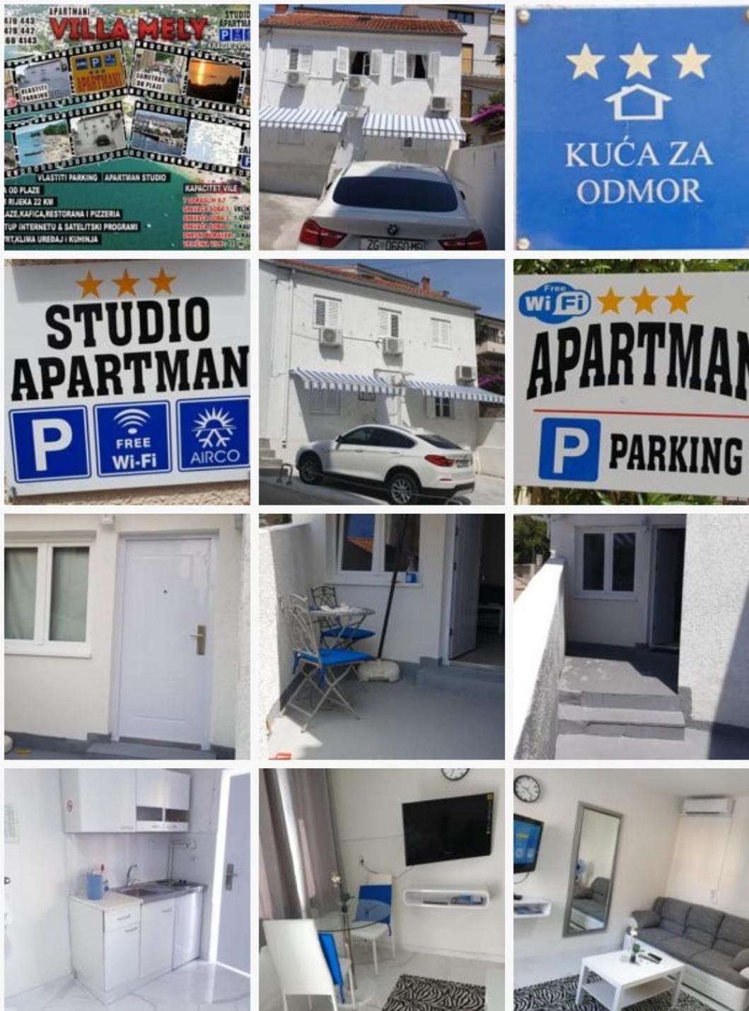 Villa Mely Crikvenica Kvarner מראה חיצוני תמונה
